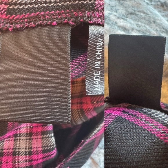 VTG Lip Service Plaid Skirt Sz M (?) Mall Goth Scene Emo Punk Pleated Grommet - Picture 13 of 16